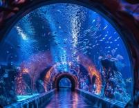 Visit to Aquarium Tunnel